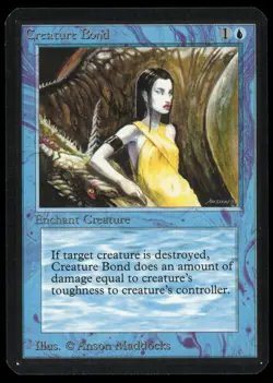 1993 MTG Magic the Gathering Card Alpha Creature Bond Raw NM OC Gaming Card TCG - Image 1