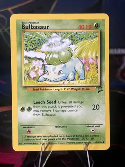 Pokemon Bulbasaur Base Set 2 Regular Card 067/130 NM - Image 1