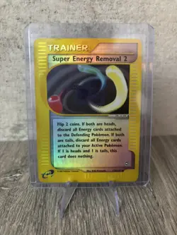 Reverse Holo Super Energy Removal 2 134/147 Aquapolis Pokemon Card WOTC NM - Image 1