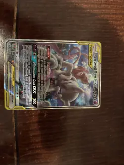 Pokemon Mewtwo and Mew GX Holo TCG Sun & Moon Promo Card #SM191 - Image 2