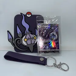 Chandelure Chinese Pokemon TCG Card Display Key Chain W/ SEALED CARD 🔥 - Image 1