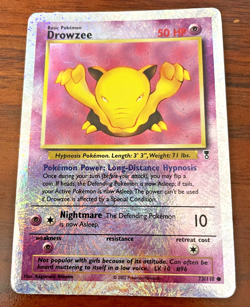 Pokemon card - Drowzee #73 - Legendary Collection 2002 - Reverse Hollow - Image 2