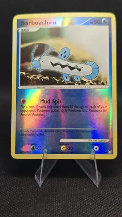Barboach 72/123 Reverse Holo Mysterious Treasures Pokemon Card - Image 1