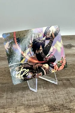 Dancer's Chakrams Art Card (Gold-Stamped Signature) - Art Series: Final Fantasy - Image 1