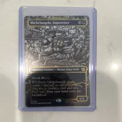 Michelangelo, Improviser (Legendary Creature) TMNT Foil Green - Image 1