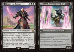 ZENOS YAE GALVUS // SHINRYU, TRANSCENDENT RIVAL mtg NM-M Final Fantasy 1 Rare - Image 1