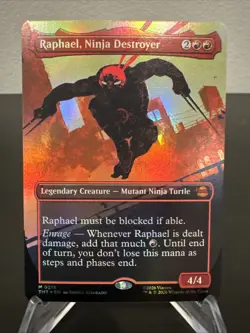 Magic: The Gathering Raphael, Ninja Destroyer Foil Teenage Mutant Ninja Turtles! - Image 1