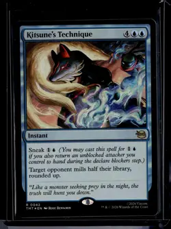 Kitsune's Technique - 42 - Foil - TMT - NM - MTG Magic the Gathering - Image 1