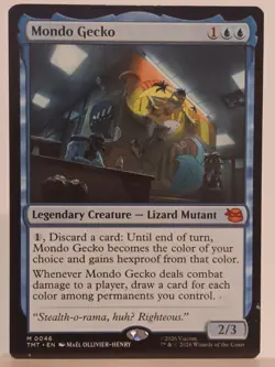 Magic the Gathering MTG - Turtles TMNT Mondo Gecko MYTHIC #46 - Image 1