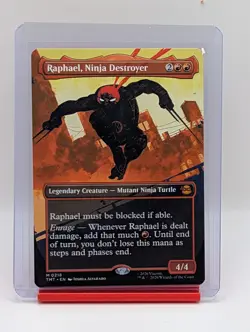 Raphael, Ninja Destroyer [Borderless] #218 Magic Teenage Mutant Ninja Turtles - Image 1