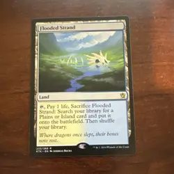 Wizards Magic: The Gathering Flooded Strand Rare Land Khans of Tarkir Regular - Image 1