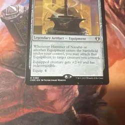 MTG Hammer of Nazahn, NM-Mint, English Commander Masters - Image 4