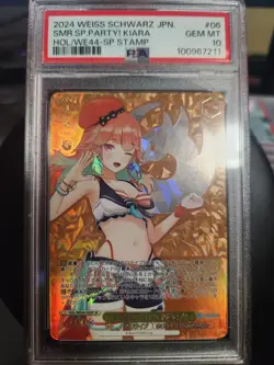 2024 Weiss Schwarz Summer Splash Party Takanashi Kiara HOL/WE44-06SP Stamp - Image 1