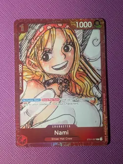 One Piece TCG Premium Card Collection Film Red Edition Nami ST01-007 English - Image 1