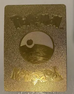 Pokemon Card Tag Cosplay Pikachu Mega Rayquaza 780HP Gold Foil Fan Art - Image 2