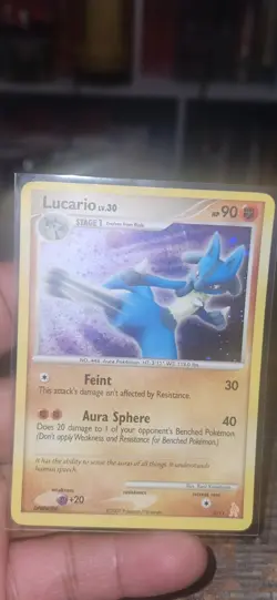 Pokemon Lucario 3/11 DP Trainer Kit: Manaphy & Lucario Holo Card Tcg - Image 4