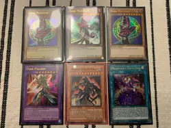YuGiOh Dark Magician COLLECTION - LOT 6 CARDS - ALL NEAR MINT - Image 1