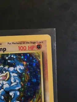 Pokemon TCG Machamp First Edition 8/102 1995 Holo Card MP Base Set Pokemon Rare! - Image 5