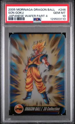 2005 DRAGON BALL MORINAGA JAPANESE WAFER CARDS PART 4 #246 SON GOKU PSA 10 - Image 1