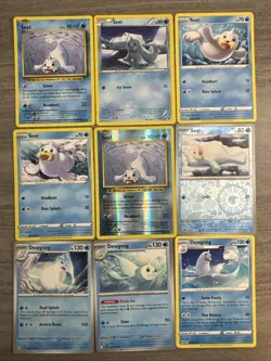 Seel Dewgong Pokemon Card Collection Lot Of 9 With Reverse Holos - Image 1