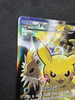 Pokemon Pikachu EX XY124 Black Star Promo 2016 Holo Card TCG HP - Image 2