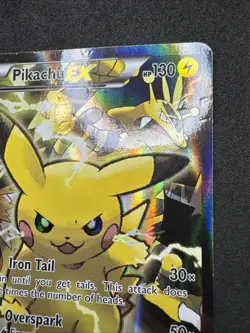 Pokemon Pikachu EX XY124 Black Star Promo 2016 Holo Card TCG HP - Image 4