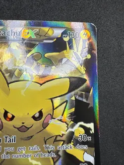 Pokemon Pikachu EX XY124 Black Star Promo 2016 Holo Card TCG HP - Image 5