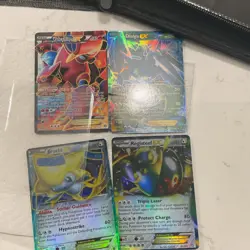 Pokemon TCG XY Holo EX Volcanion Dialga Jirachi Registeel 4 Card Lot - Image 1