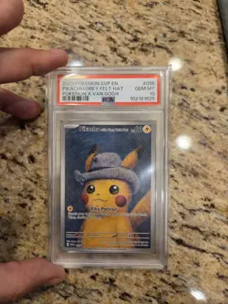 Pikachu with Grey Felt Hat 085 Pokemon X Van Gogh Promo Card PSA 10 - Image 1