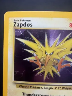 Pokemon Card – Zapdos Holo – 15/62 – Fossil – 1999 - Image 2