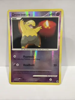 Pokemon Drowzee TCG Reverse Holo Card 65/106 Great Encounters - Image 1