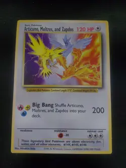 Articuno, Moltres And Zapdos Jumbo Promo Card Wizards Of The Coast Warner Bros - Image 1