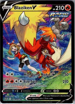 Blaziken V TG14/TG30 SWSH12: Silver Tempest Trainer Gallery - Pokemon Card - NM - Image 1