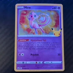 Mew Holo 11/25 Celebrations Pokemon TCG Single Card - Image 1