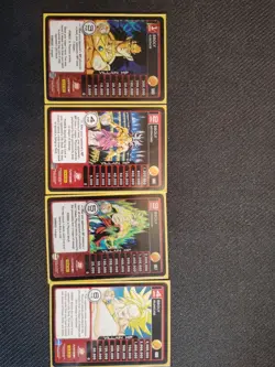 Set Of Broly Cards Panini Card Game, Level 1 And 3 Are Foil Dragon Ball Z - Image 1