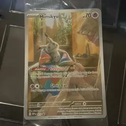 Pokemon Mimikyu TCG 075 SV Scarlet & Violet Black Star Promo Holo Card - Image 1