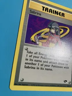 Pokemon TCG Sabrina Trainer Gym Challenge 1st Edition Non-Holo Card 110/132 - Image 2