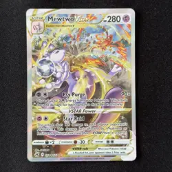 Mewtwo VSTAR GG44/GG70 Crown Zenith Galarian Gallery Mewtwo EX Pokemon Card - Image 1