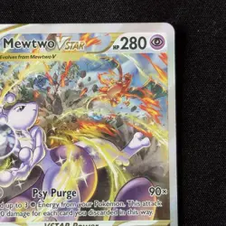 Mewtwo VSTAR GG44/GG70 Crown Zenith Galarian Gallery Mewtwo EX Pokemon Card - Image 4