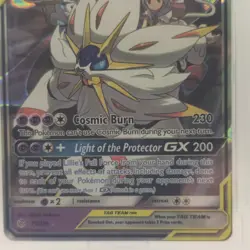 Solgaleo & Lunala GX 75/236 Cosmic Eclipse Tag Team Holo PCG 9 Mint Pokemon Card - Image 5