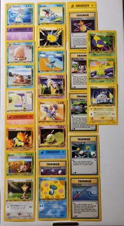 Pokemon 1st Edition Neo Genesis 27 Card Lot 🔥 💧 ⚡ 😈 LP - Image 1