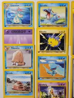 Pokemon 1st Edition Neo Genesis 27 Card Lot 🔥 💧 ⚡ 😈 LP - Image 2