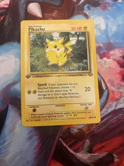 Pikachu Jungle 60/64 1st Edition Regular Card NM Condition WOTC Pokemon TCG 1999 - Image 1