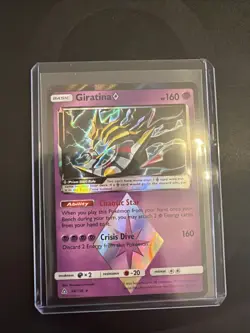 Giratina PRISM STAR Pokemon TCG Holo Card 58/156 SM Ultra Prism NM - Image 1