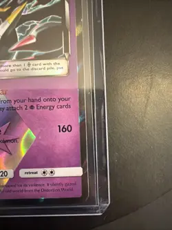 Giratina PRISM STAR Pokemon TCG Holo Card 58/156 SM Ultra Prism NM - Image 4