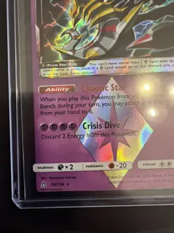Giratina PRISM STAR Pokemon TCG Holo Card 58/156 SM Ultra Prism NM - Image 5
