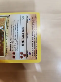 Pokemon TCG Fossil Set Hitmonlee Holo Card 7/62 - Image 5