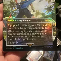 Tidus's Brotherhood Sword FOIL MTG Final Fantasy Secret Lair Weapons Pack Fresh - Image 3