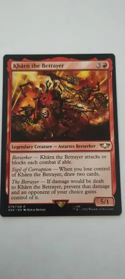 Legendary Creature: Kharne The Betrayer, Regular, MTG 40K Chaos - Image 1
