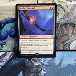Blazing Sunsteel #364 Commander Legends Regular NM - Image 1